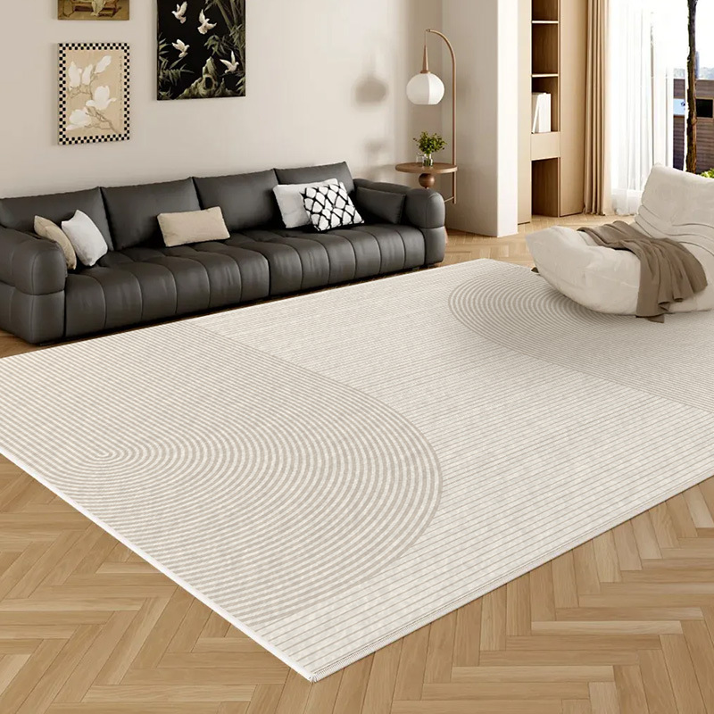 Alfombra sala de estar dormitorio crema viento color sólido impermeable alfombra resistente a la suciedad sofá mesa de té antideslizante impermeable antiincrustación image 7