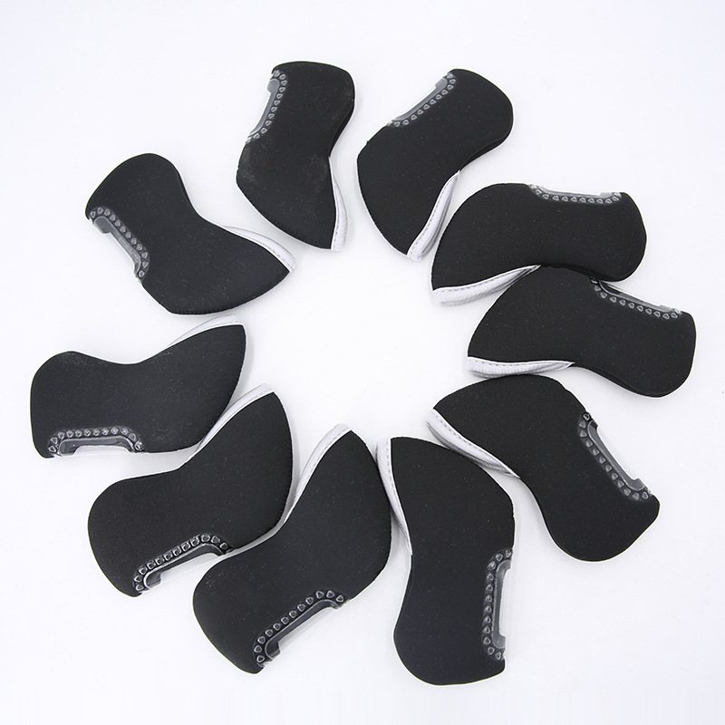 Cubierta de varilla de hierro 10 GOLF cubierta de cabeza cubierta de Club cubierta protectora negra cubierta de tapa de GOLF fábrica al por mayor