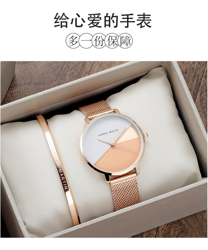 HM men's and women's universal watch box white square box cardboard box gift box gift watch box packaging box