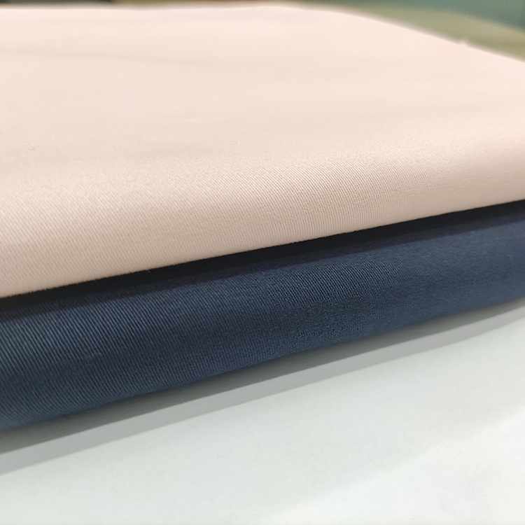 Nuevo estilo de moda de color de tinta de tela de spandex de algodón de piel de桃ar