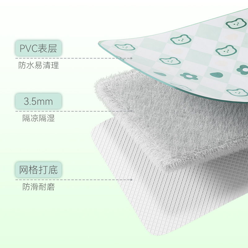 La primavera y el Verano Del Animal Doméstico PVC redondeado impermeable a prueba de orina estera para dormir perro estera del piso de dibujos animados gato casa Cuatro Estaciones estera del perro