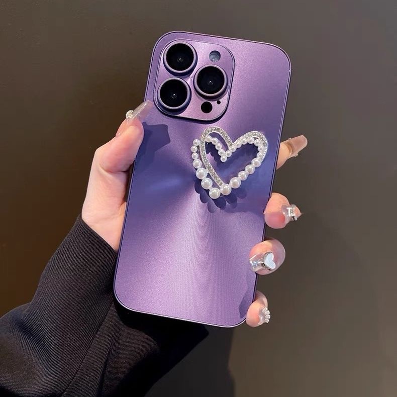 Aurora estéreo perla love iPhone16 Premium Sense 15ProMax Funda para teléfono móvil Apple 13 Hombres y mujeres 12