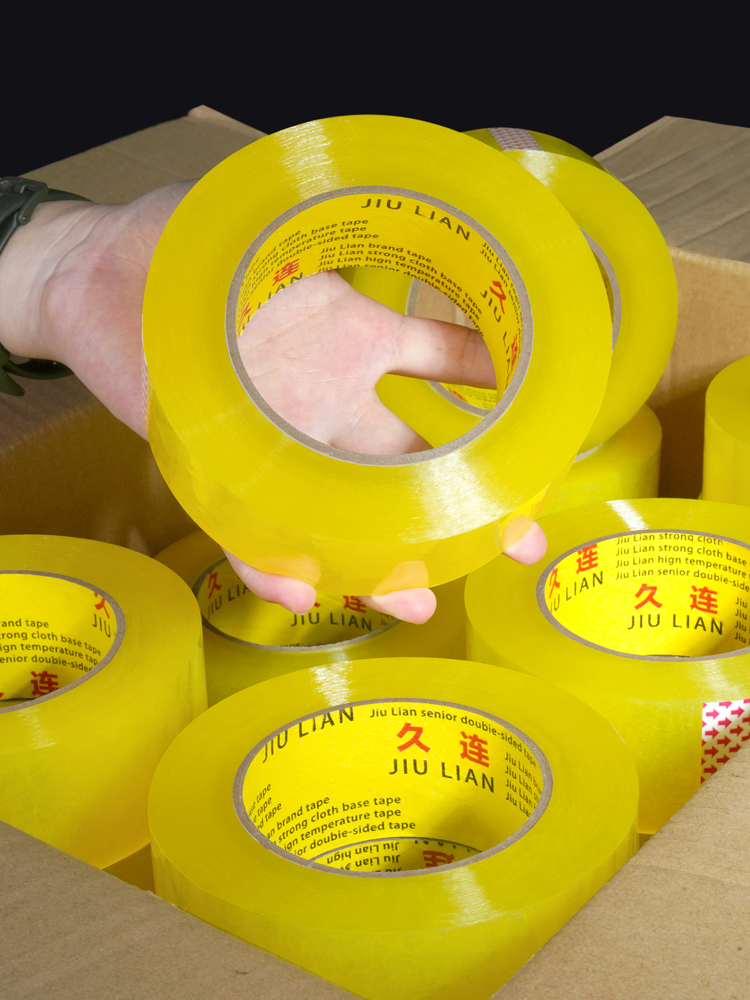 cinta adhesiva caja de sellado transparente cinta adhesiva tela de sellado transparente embalaje expreso alta viscosidad gran rollo de papel adhesivo de embalaje de caja completa