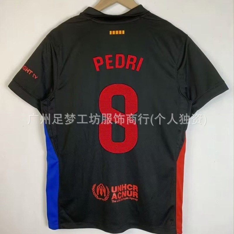 2425 バルセロナ ホーム ジャージ No. 19 ヤマール サッカー ジャージ No. 8 ペドリ 6 ガビ No. 9 レヴァーン プリント|undefined