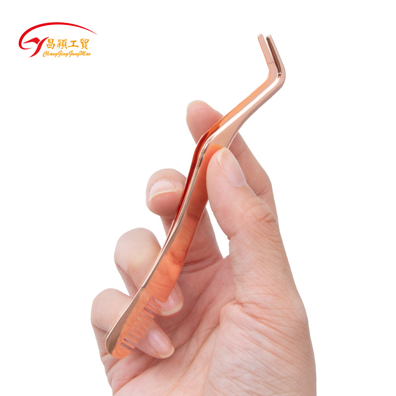 廠家直供睫毛夾燙睫毛器假睫毛輔助器睫毛鑷子防手抖弧口化妝夾