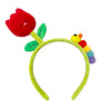 Plush headband, cartoon hairgrip for face washing, hairpins, hair accessory, with little bears, internet celebrity