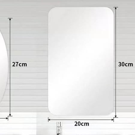Espejo suave autoadhesivo de pared dormitorio puerta de baño doméstico empalme espejo de vestir espejo acrílico pegatinas de pared de viento nórdico