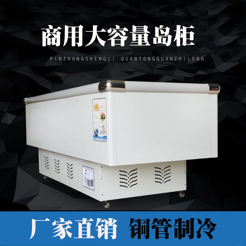 冰柜商用大容量冷柜冰箱冷藏展示柜保鲜冷冻两用岛柜卧式玻璃雪柜