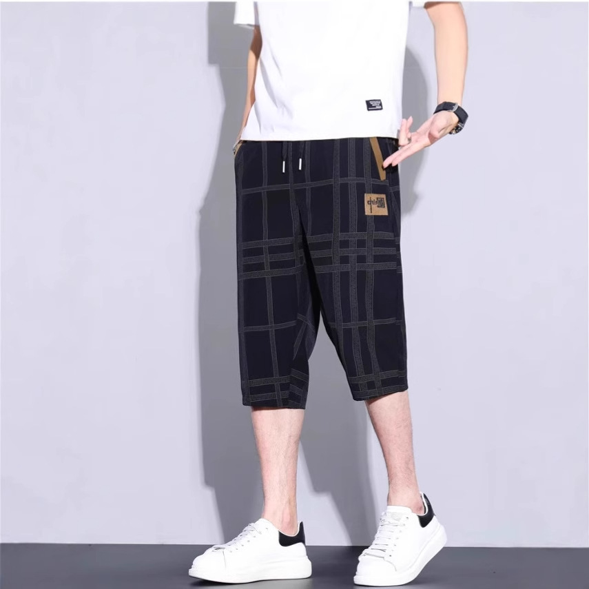 2026 Summer Men's Breathable Outdoor Loose-Fitting Large Size Ice Silk Quick-Dry Running Casual Pants