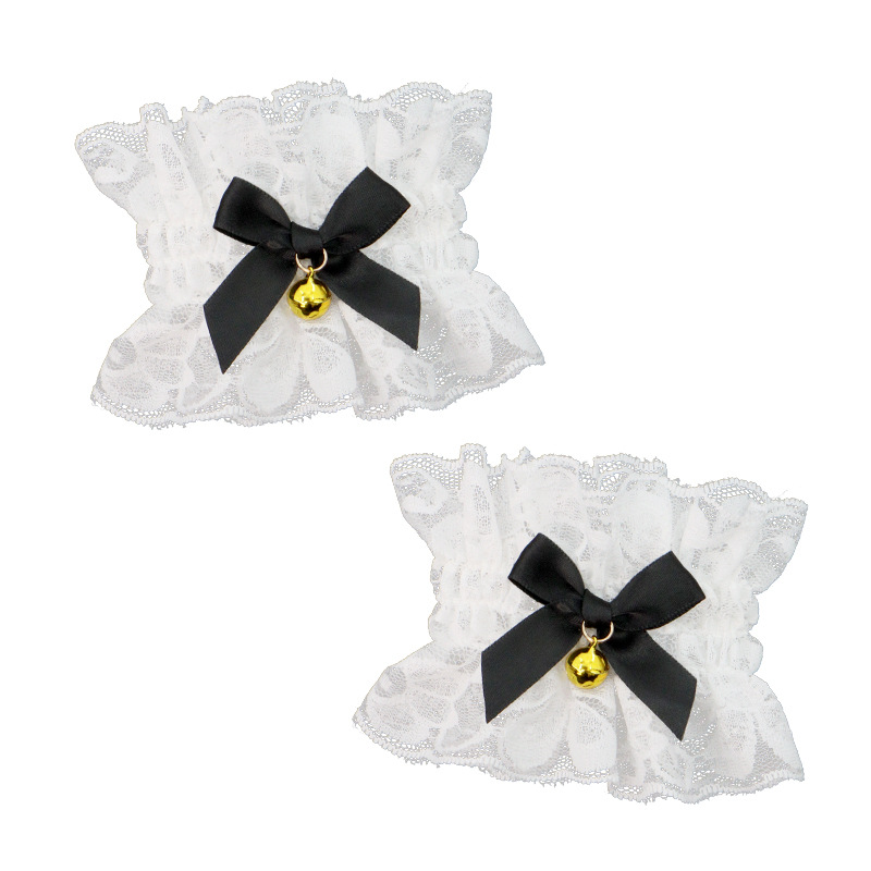 Cosplay de dibujos animados camarera adorable pulsera de encaje collar de ojos pegada de cabello cola zorro adornos de cabello show dress