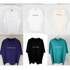 高バージョンの夏の新型贅沢なファッションb家rのアルファベットのロゴのプリントのゆったりした版の男性の女性の半袖のtシャツ