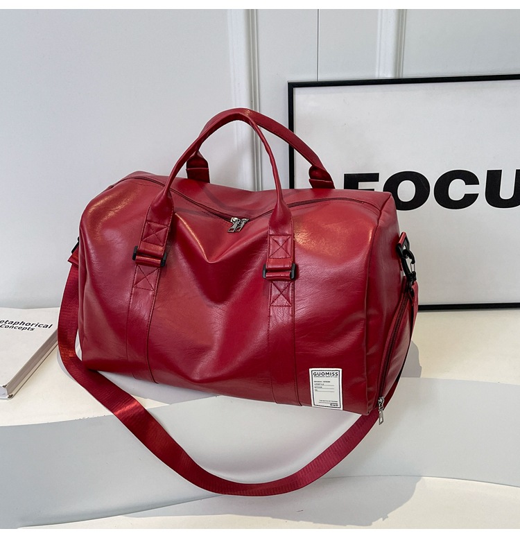 Bolsa de moda para salir, bolsa de ejercicio, bolsa de mano de separación seca y húmeda, bolsa de cuero para hombres, bolsa de viaje de gran capacidad para mujeres