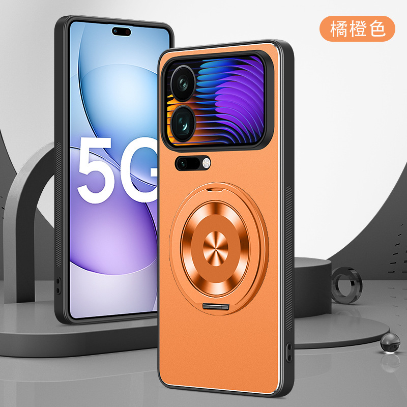 适用小米17promax手机壳新款17pro金属小米17旋转支架防摔保护套|undefined