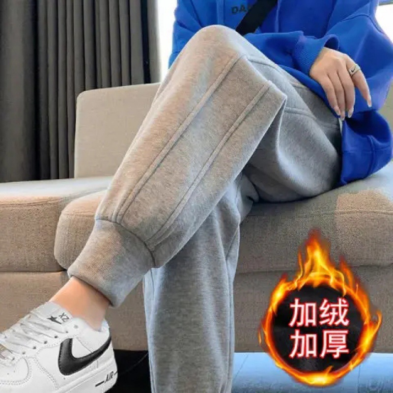 2025 New Women's Sweatpants for Spring and Autumn, Fleece-Lined, Loose-Fitting Joggers, Fleece-Lined Casual Pants for Autumn and Winter