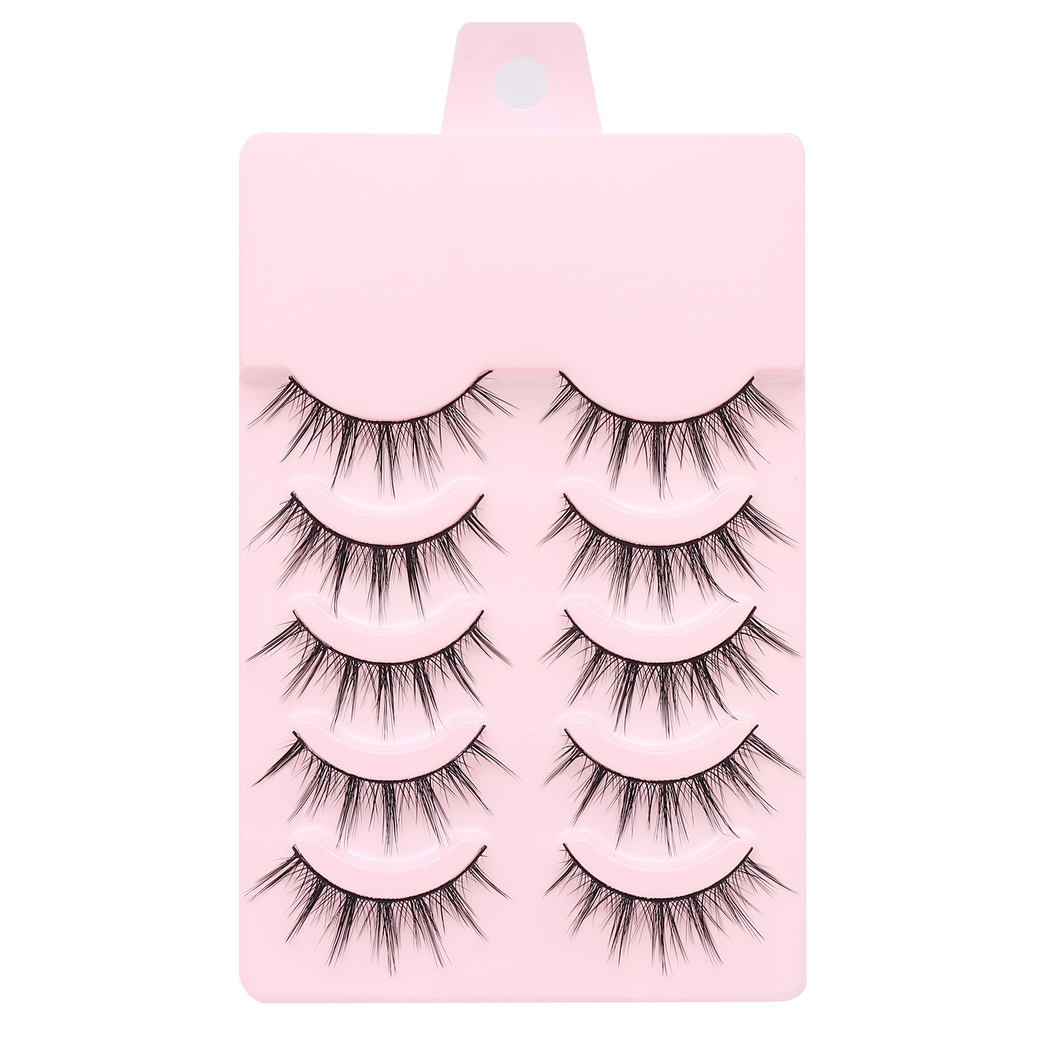 Wangwang Dog Dog Black Terrier Cómics Ojos Pequeños Demonios Pestañas postizas Barbie Mestizo Eyes Simulación natural Transfronterizo