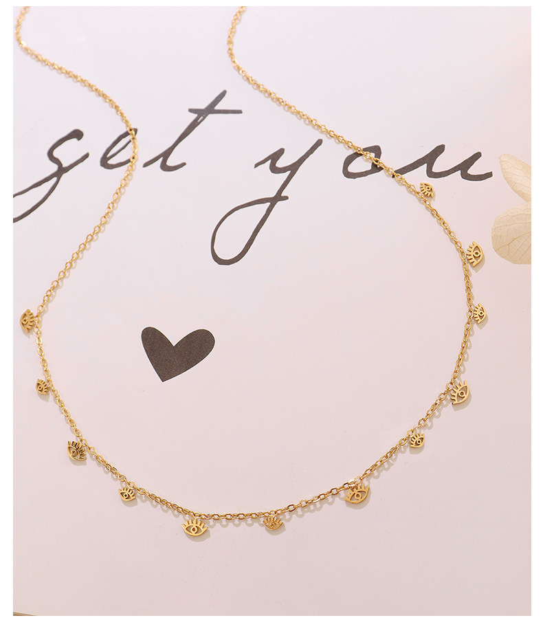 fashion geometric star oval leaf pendant necklace female titanium steel 18k trend jewelry