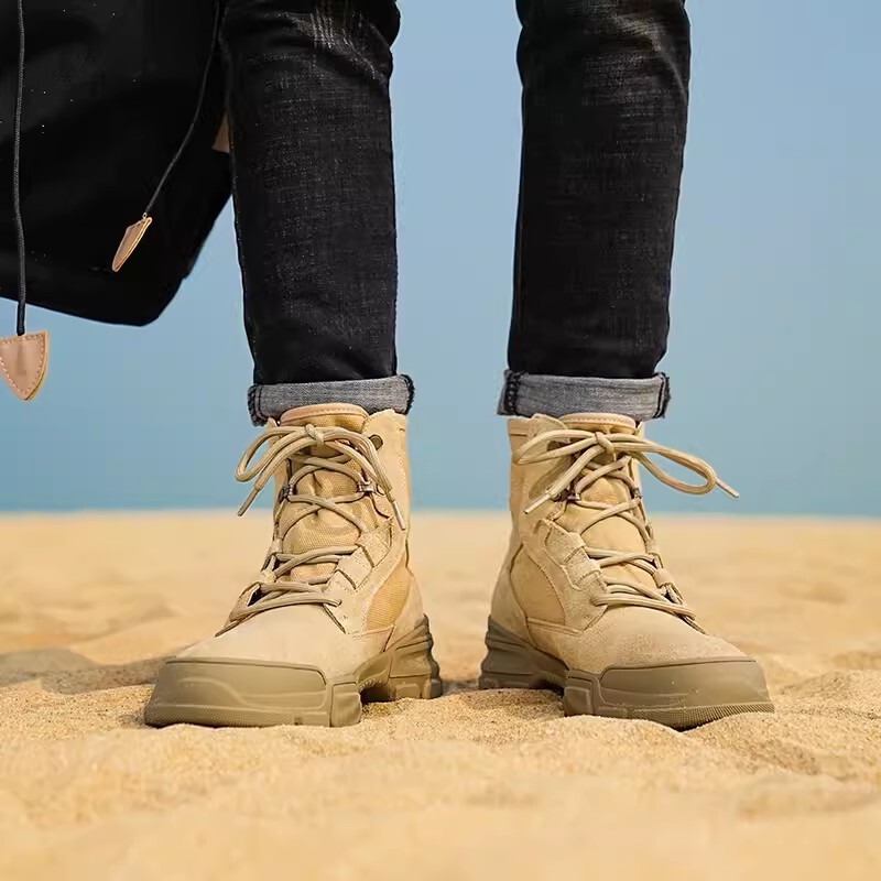 Y8K高帮登山鞋女户外沙漠徒步鞋女款专业防水防滑|undefined