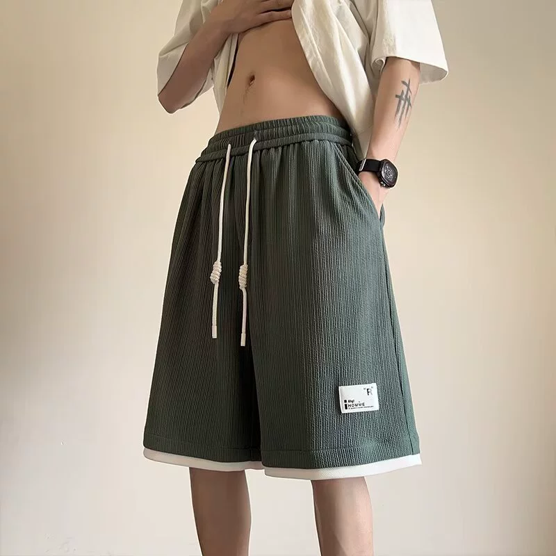 Летние шорты для мальчиков, американский ретро стиль, универсальные спортивные свободные шорты с пятью карманами