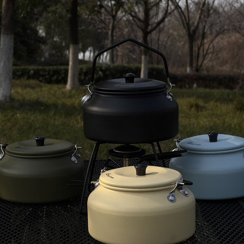 COOLCAMP Cool Outdoor Camping Kettle Portable Picnic Boiling Tea Kettle 0.9L Aluminum Alloy Coffee Pot