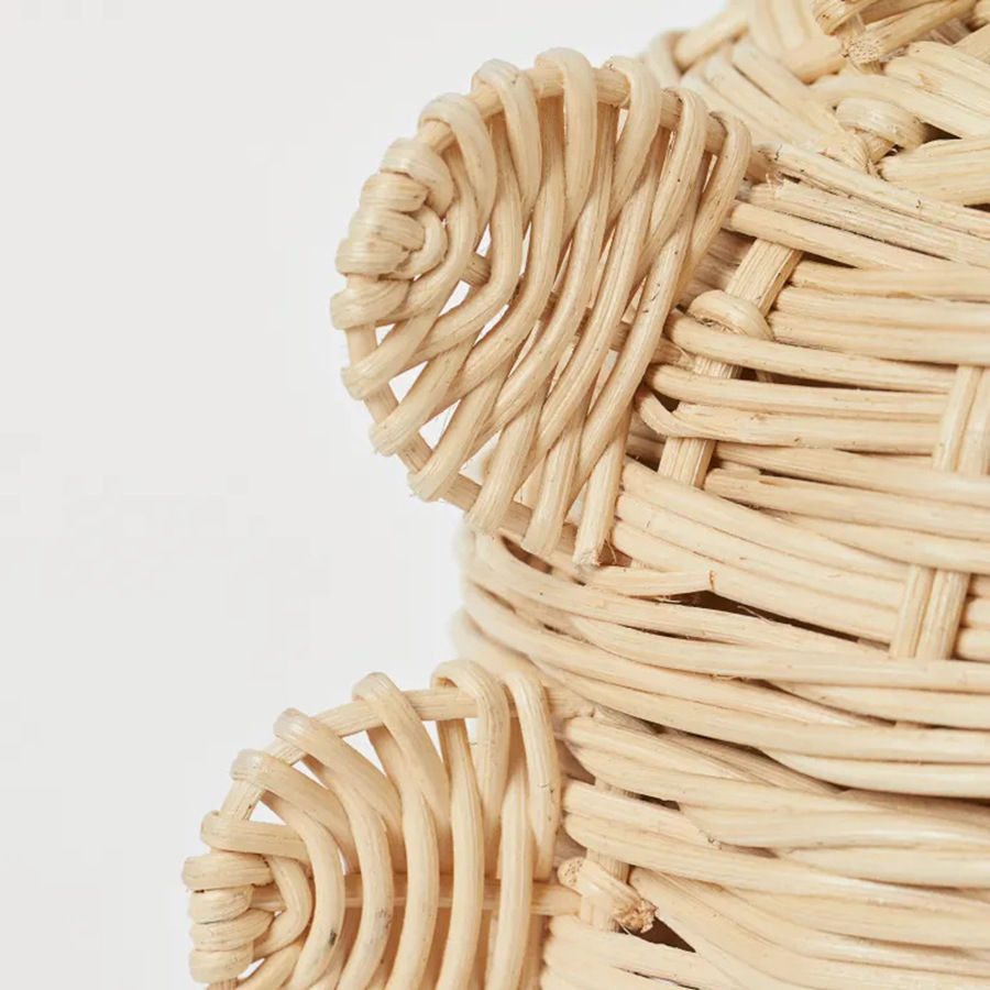 Cesta de juguetes de dinosaurio pequeña de ratán hecha a mano, cesta de almacenamiento decorativa para juguetes de bebé, accesorios de fotografía, cesta tejida de ratán natural