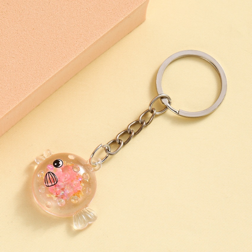 9g Weight Keychain Classification 1 Piece Quantity Daily Occasion Resin Material Fish Pattern Unisex Gender Cute Style 1 Piece Cute Fish Resin Unisex Keychain 7