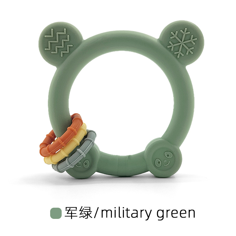 Nuevo juguete de mordida para bebés, mordedor de silicona