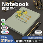 欧美风笔记本精装硬壳记事本英文版文创会议记录本子办公文具用品