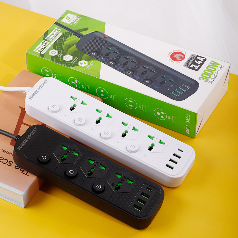 Exportaciones extranjeras 3 4 5 interruptor de control dividido control independiente USB-C TYPE-C PD placa de enchufe