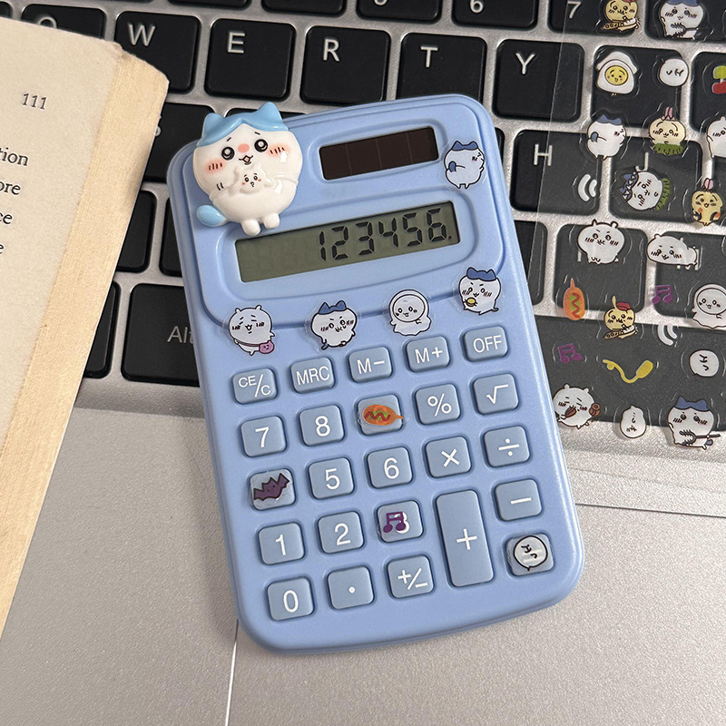 Calculadora de dibujos animados lindo creativo estudiante cultura de oficina producto de alto valor mini computadora portátil al por mayor