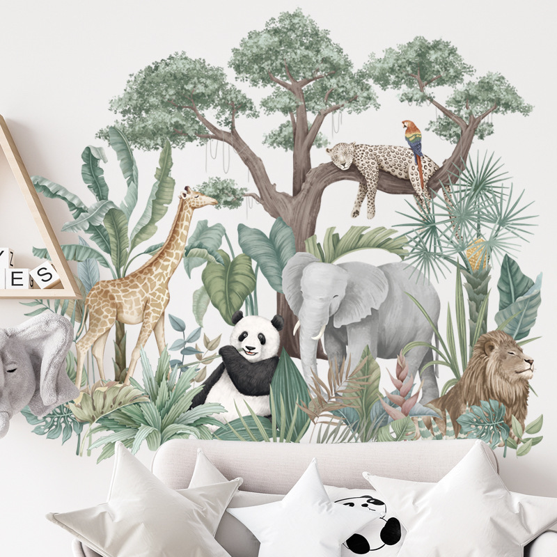children's self-adhesive stickers on wall