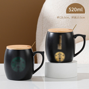 Starba Cup Cartoon Mug with Lid Cartoon Cup Gift Ceramic Cup Printed Logo