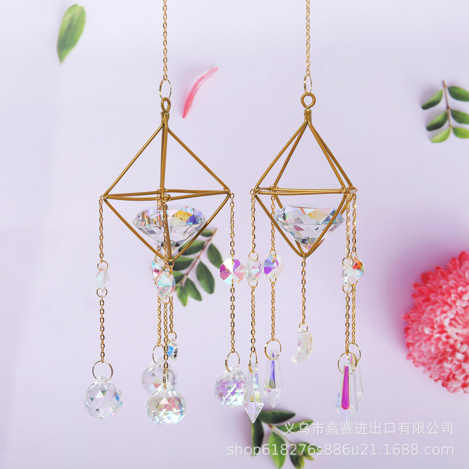 Sunshine Catcher Sifang diamond -shaped pearl small air plant rack…
