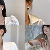 Tide, fashionable trend summer fresh earrings, simple and elegant design, internet celebrity, flowered