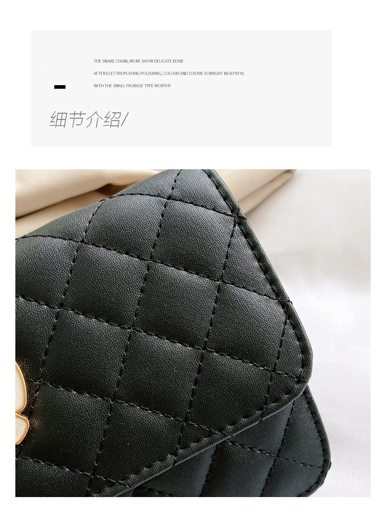 New Solid Color Embossed Butterfly Lock Messenger Bag Wholesale Nihaojewelry display picture 12