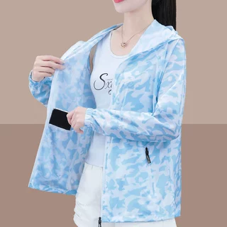 东南亚休闲防晒衣女薄款夏季长袖轻薄防晒服外贸女装跨境现货批发