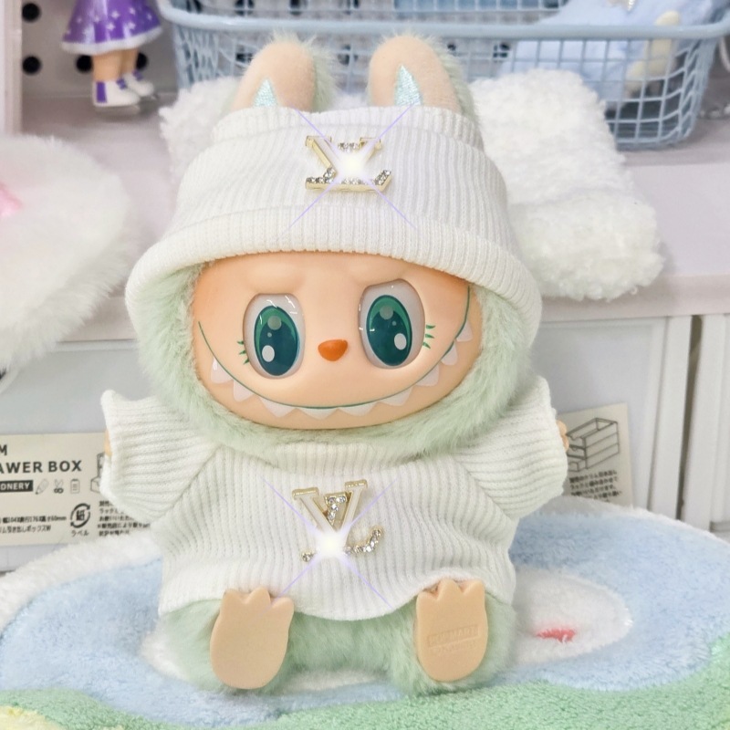 仅衣服适用于拉布布娃衣一二三代labubu挂件公仔可穿新品娃衣套装|undefined