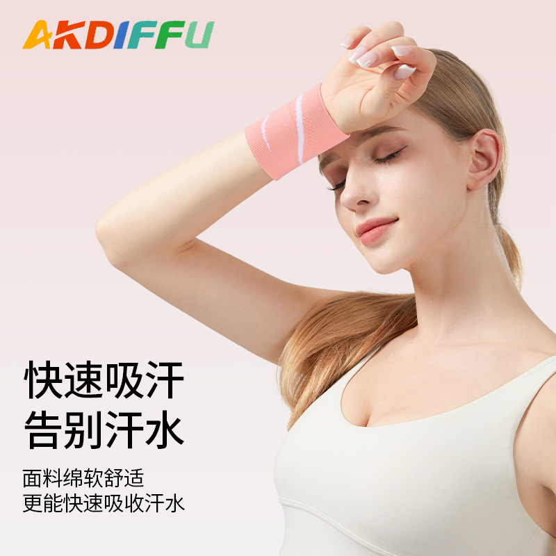 Deportes al aire libre fitness protector de muñeca ligero respirable protector de muñeca bádminton tenista presurizado respirable absorción de sudor protector de muñeca