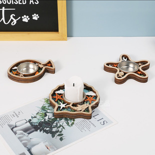 Ocean Style Fish Starfish Shell Wooden Candle Holder Creative Crafts Candle Holder Home Accessories Romantic Candle Cup