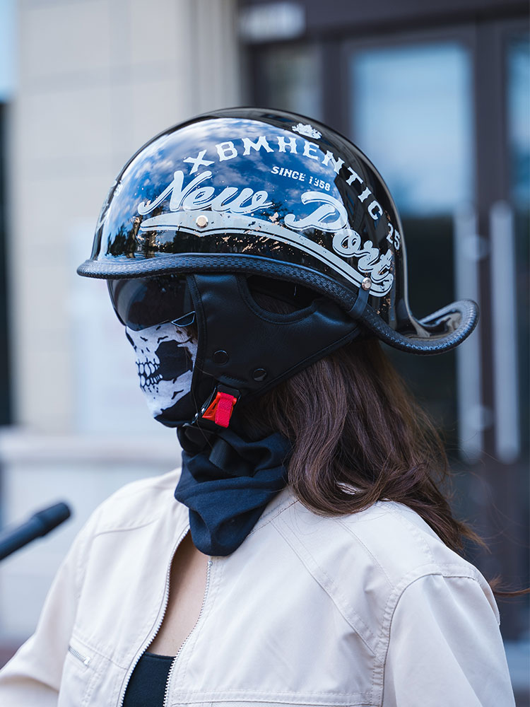 Motorcycle Helmet Retro Summer Half Helmet Scooter Riding
