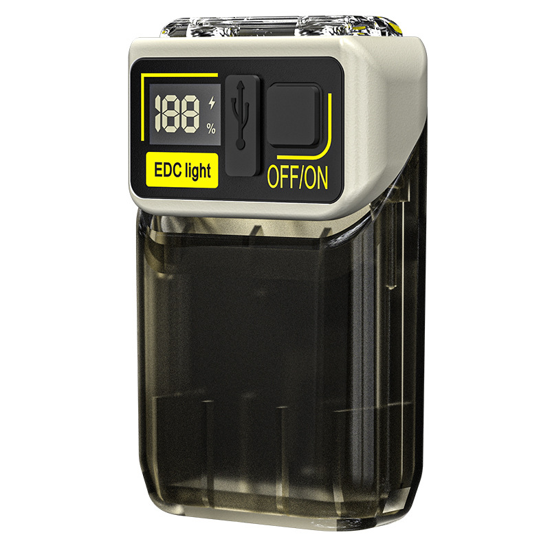 Lámpara de camping para exteriores transfronteriza, luz potente, lámpara de llavero multifuncional, lámpara de trabajo recargable, lámpara de advertencia de alto brillo, linterna portátil