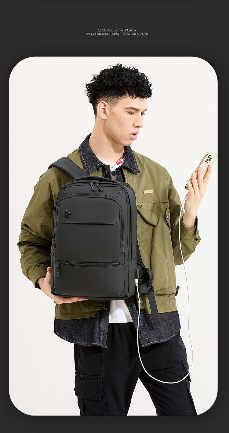 WEPOWER's new multi-functional business commuting computer backpack with USB and a large-capacity men's backpack undefined