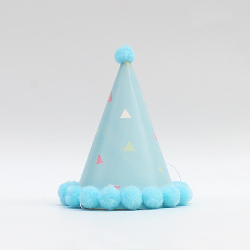 Pequeño sombrero de pelo fresco sombrero de fiesta sombrero de cumpleaños sombrero de actividad infantil sombrero de fiesta sombrero de punta