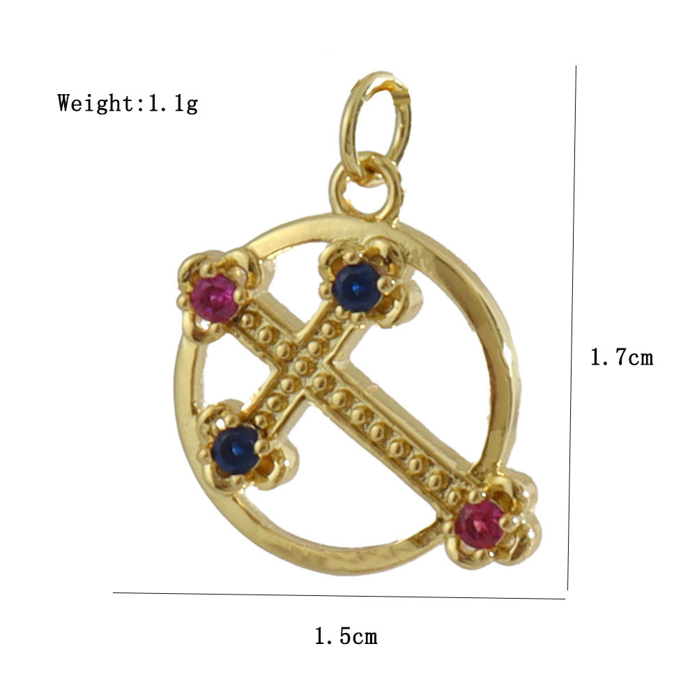 3g Weight Pendant Jewelry Making Type 14*26mm Jewelry Making Size Gold Plated Plating Material Zircon Inlay Material DIY Jewelry Accessories Classification 1 Piece Quantity Copper Material Human, Cross, Virgin Mary Pattern Inlay Design Vintage Style, Religion, Simple Style Style 1 Piece 14*26mm Copper Zircon Gold Plated Human Cross Virgin Mary Pendant 29