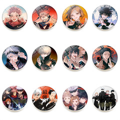 Spell Return Refrigerator Sticker Two-dimensional Animation Creative Crystal Glass Magnetic Refrigerator Sticker Decoration 25mm