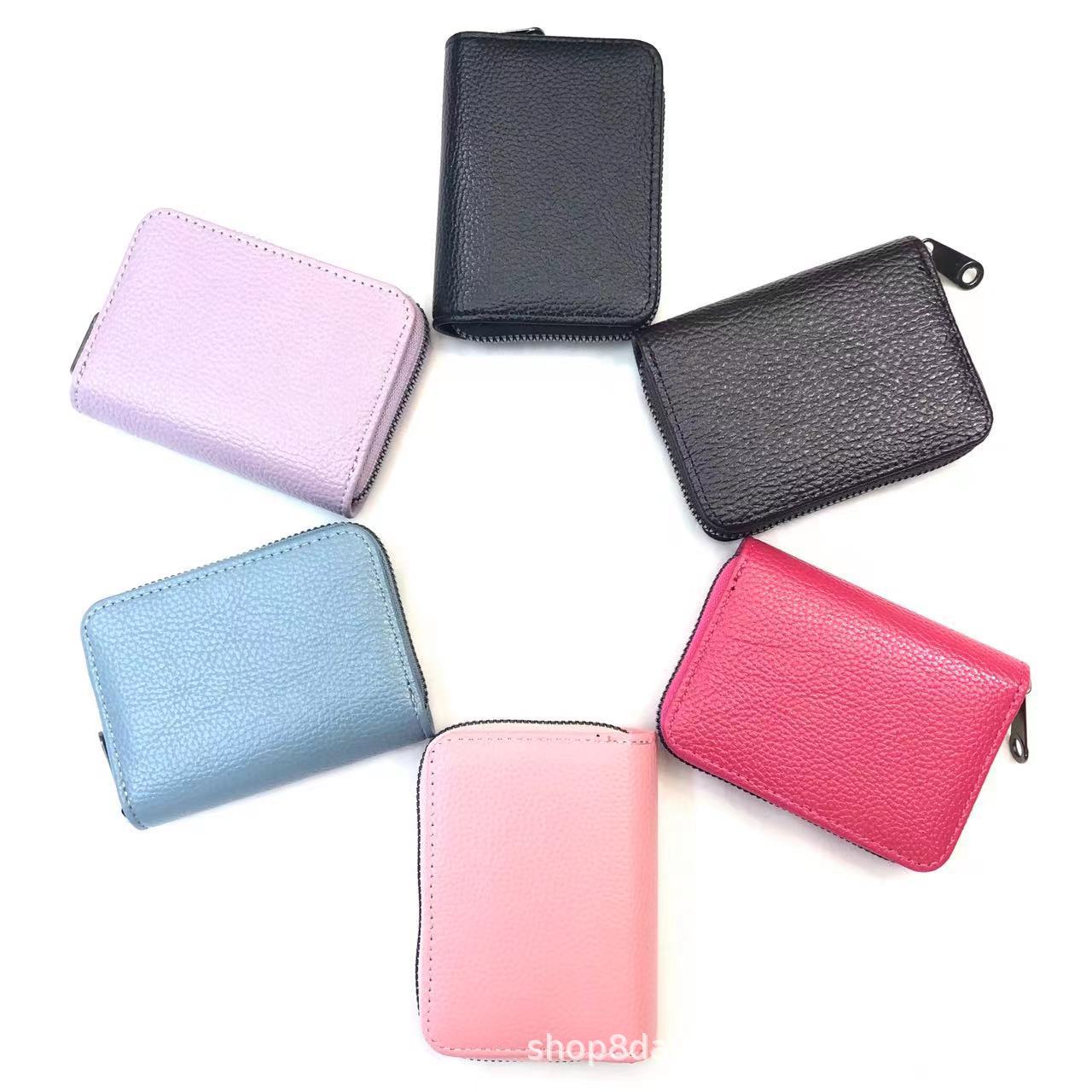 Unisex Solid Color Pvc Zipper Card Holders display picture 1