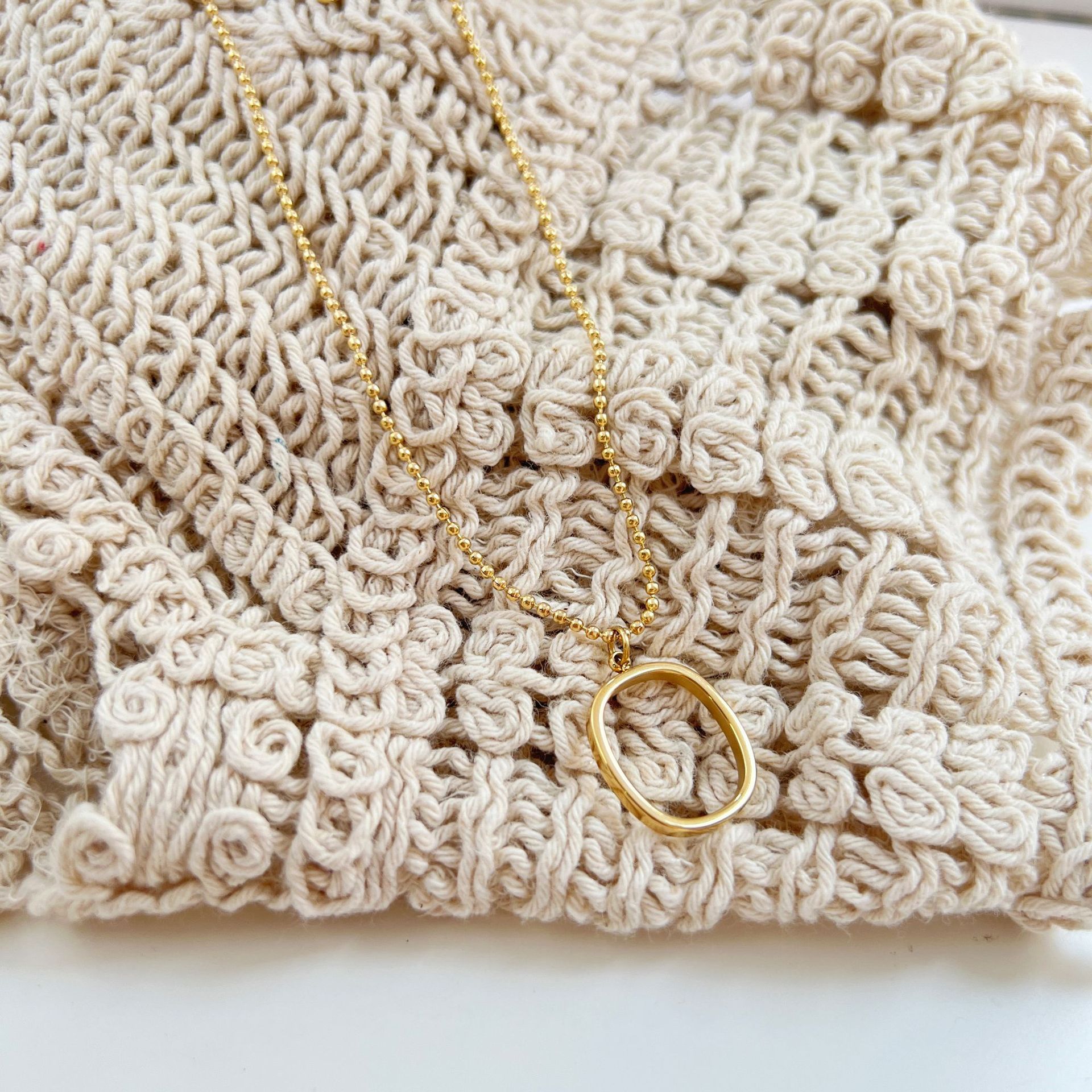 Women Simple Style Geometric Stainless Steel Necklace Plating Metal Chain Stainless Steel Necklaces_colorza_4