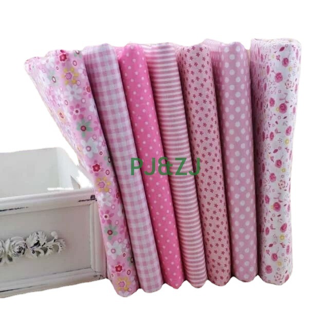 手作りdiy布組7枚の小さな砕花布頭50*50cmの新しい混合花柄系綿平布生地