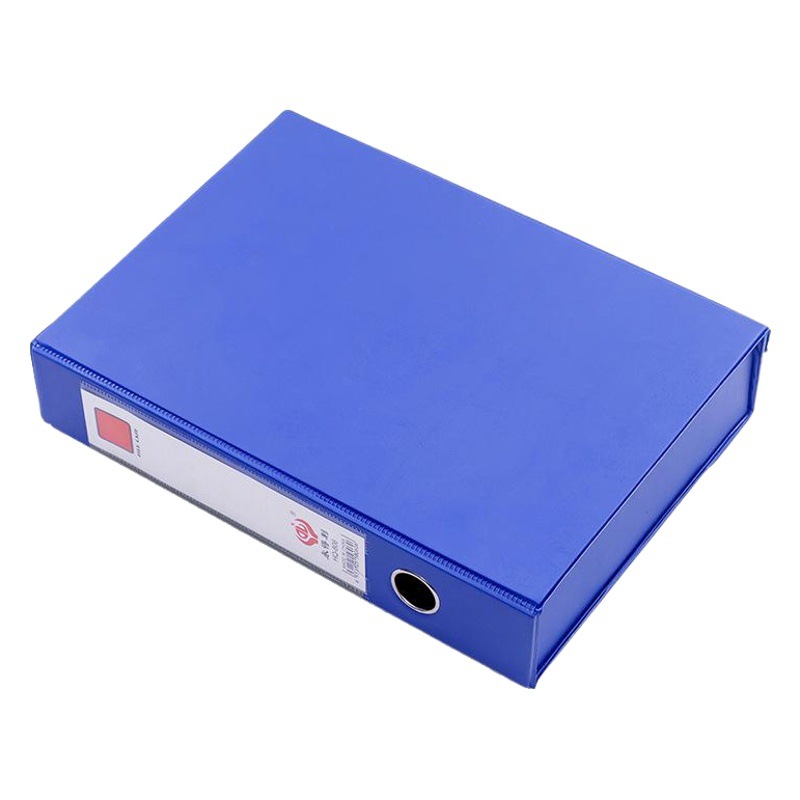 Office supplies wholesale a4 thick file box pvc magnetic buckle file box personnel cadre certificate box with clip