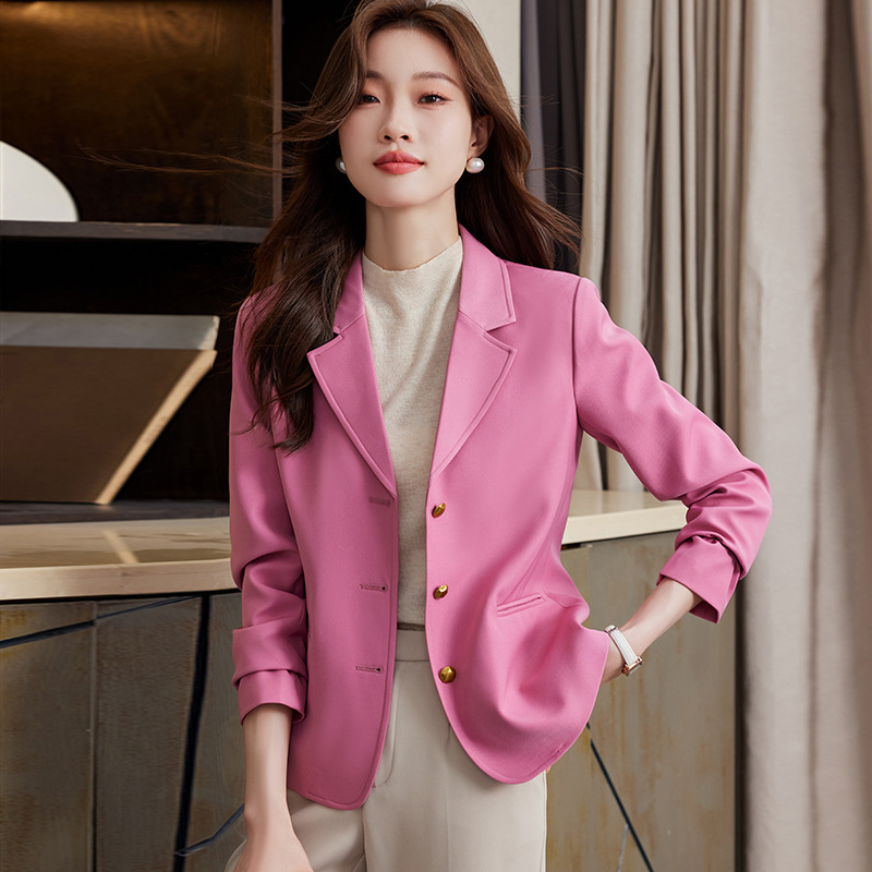 Suit jacket for women Spring and Autumn 2023 new high-grade small casual women's slim-fit black small suit top Suit jacket for women Spring and Autumn 2023 new high-grade small casual women's slim-fit black small suit top