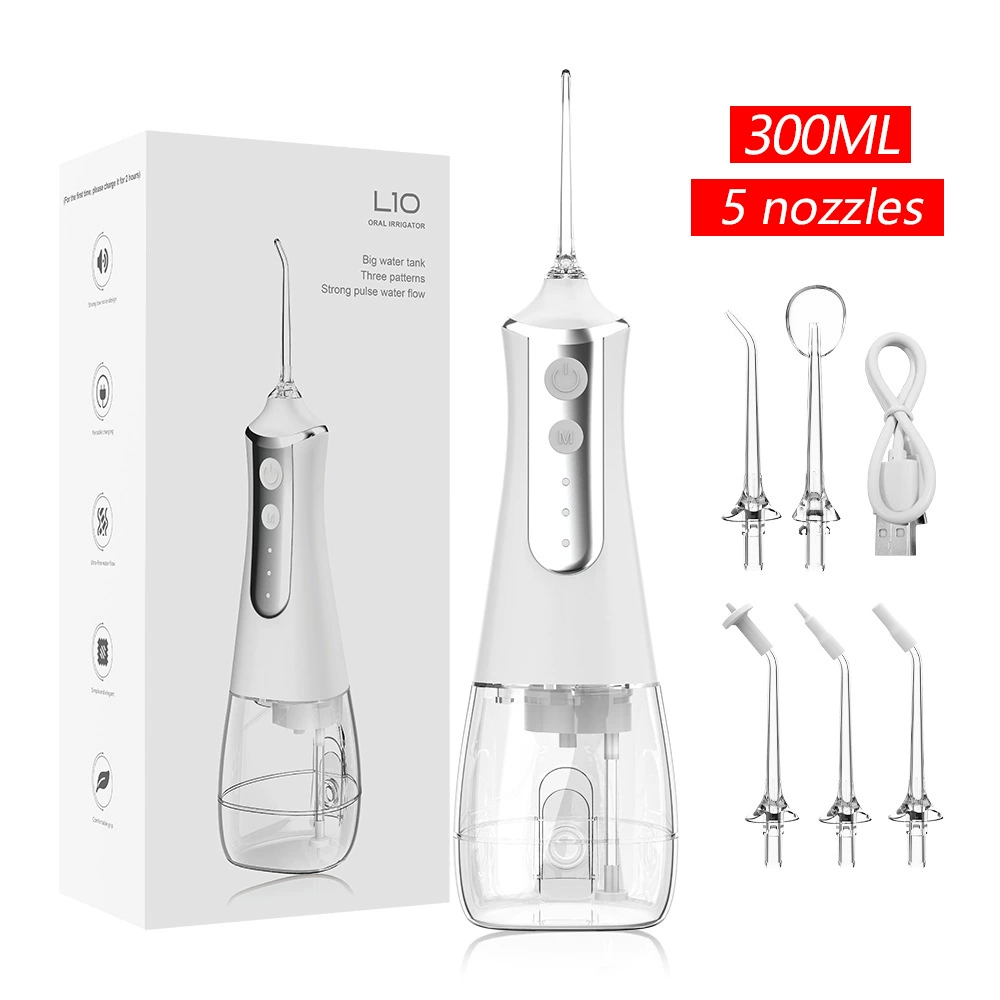 Портативный водопроводный ирригатор L10/L11 USB-заряжать, аккумулятор 2000–4000 мАч, 4 режима